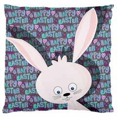 Easter Bunny  Large Flano Cushion Case (two Sides) by Valentinaart