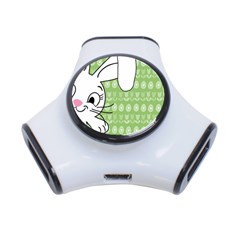 Easter Bunny  3-port Usb Hub by Valentinaart