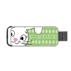 Easter Bunny  Portable Usb Flash (two Sides) by Valentinaart