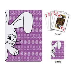 Easter Bunny  Playing Card by Valentinaart