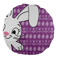 Easter Bunny  Large 18  Premium Round Cushions by Valentinaart