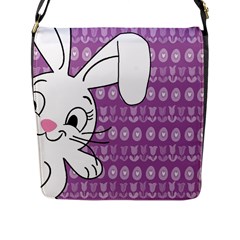 Easter Bunny  Flap Messenger Bag (l) 