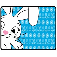 Easter Bunny  Fleece Blanket (medium)  by Valentinaart