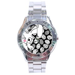 Easter Bunny  Stainless Steel Analogue Watch by Valentinaart