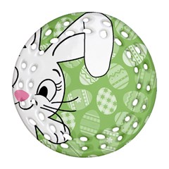 Easter Bunny  Ornament (round Filigree) by Valentinaart