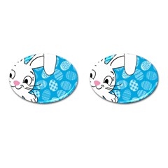 Easter Bunny  Cufflinks (oval)