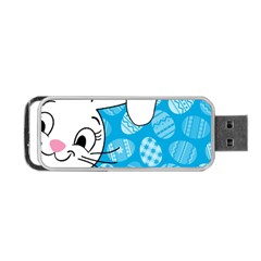 Easter Bunny  Portable Usb Flash (one Side) by Valentinaart