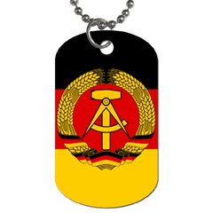 Flag Of East Germany Dog Tag (one Side) by abbeyz71