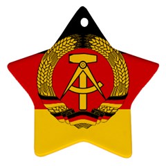 Flag Of East Germany Star Ornament (two Sides) by abbeyz71