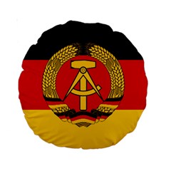 Flag Of East Germany Standard 15  Premium Round Cushions by abbeyz71