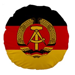 Flag Of East Germany Large 18  Premium Round Cushions by abbeyz71