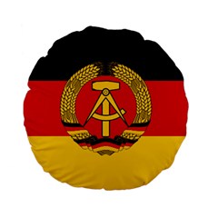 Flag Of East Germany Standard 15  Premium Flano Round Cushions by abbeyz71