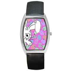 Easter Bunny  Barrel Style Metal Watch by Valentinaart