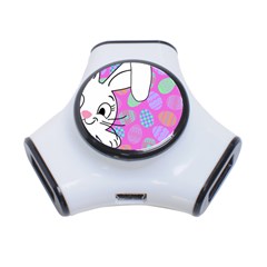 Easter Bunny  3-port Usb Hub by Valentinaart