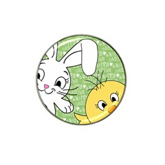 Easter Bunny And Chick  Hat Clip Ball Marker (10 Pack)