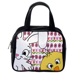 Easter Bunny And Chick  Classic Handbags (one Side) by Valentinaart