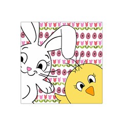 Easter Bunny And Chick  Satin Bandana Scarf