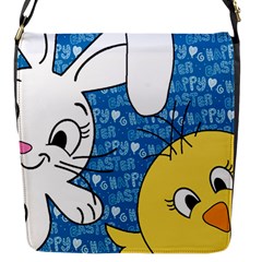 Easter Bunny And Chick  Flap Messenger Bag (s)