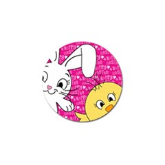 Easter Bunny And Chick  Golf Ball Marker (10 Pack) by Valentinaart