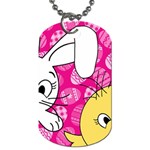 Easter bunny and chick  Dog Tag (Two Sides) Back