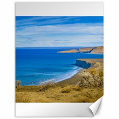 Seascape View From Punta Del Marquez Viewpoint, Chubut, Argentina Canvas 12  X 16   by dflcprints