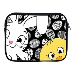 Easter Bunny And Chick  Apple Ipad 2/3/4 Zipper Cases by Valentinaart