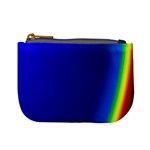 Blue Wallpaper With Rainbow Mini Coin Purses Front