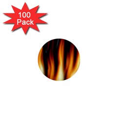 Dark Flame Pattern 1  Mini Buttons (100 Pack)  by Nexatart