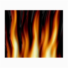 Dark Flame Pattern Small Glasses Cloth by Nexatart