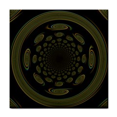 Dark Portal Fractal Esque Background Tile Coasters by Nexatart