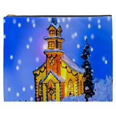 Winter Church Cosmetic Bag (xxxl)  by Nexatart