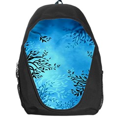 Blue Night Portrait Background Backpack Bag