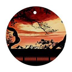 Autumn Song Autumn Spreading Its Wings All Around Ornament (round) by Nexatart