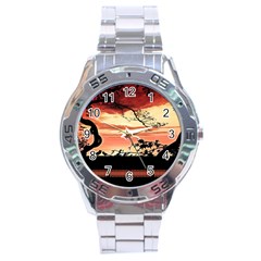 Autumn Song Autumn Spreading Its Wings All Around Stainless Steel Analogue Watch by Nexatart