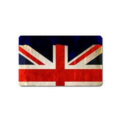 Flag Of Britain Grunge Union Jack Flag Background Magnet (name Card) by Nexatart