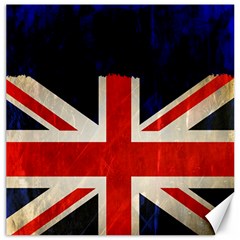 Flag Of Britain Grunge Union Jack Flag Background Canvas 20  X 20   by Nexatart