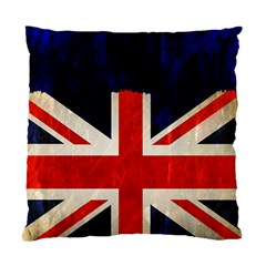 Flag Of Britain Grunge Union Jack Flag Background Standard Cushion Case (two Sides) by Nexatart