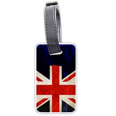 Flag Of Britain Grunge Union Jack Flag Background Luggage Tags (one Side)  by Nexatart