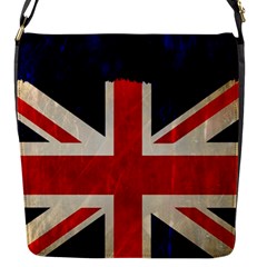 Flag Of Britain Grunge Union Jack Flag Background Flap Messenger Bag (s) by Nexatart