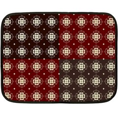 Decorative Pattern With Flowers Digital Computer Graphic Fleece Blanket (mini)