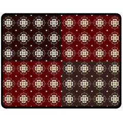 Decorative Pattern With Flowers Digital Computer Graphic Double Sided Fleece Blanket (medium) 