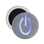 Close Up Of A Power Button 2.25  Magnets Front