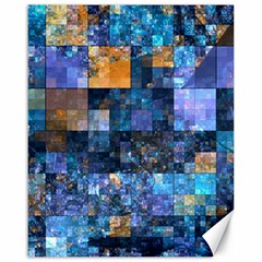 Blue Squares Abstract Background Of Blue And Purple Squares Canvas 16  X 20   by Nexatart