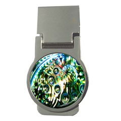 Dark Abstract Bubbles Money Clips (round)  by Nexatart