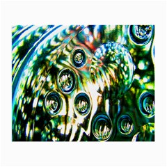 Dark Abstract Bubbles Small Glasses Cloth (2-side)