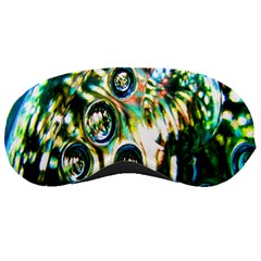 Dark Abstract Bubbles Sleeping Masks by Nexatart