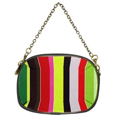 Stripe Background Chain Purses (one Side)  by Nexatart