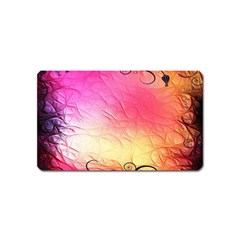 Floral Frame Surrealistic Magnet (name Card) by Nexatart