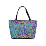 Abstract Floral Background Shoulder Handbags Front