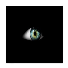 Eye On The Black Background Face Towel by Nexatart